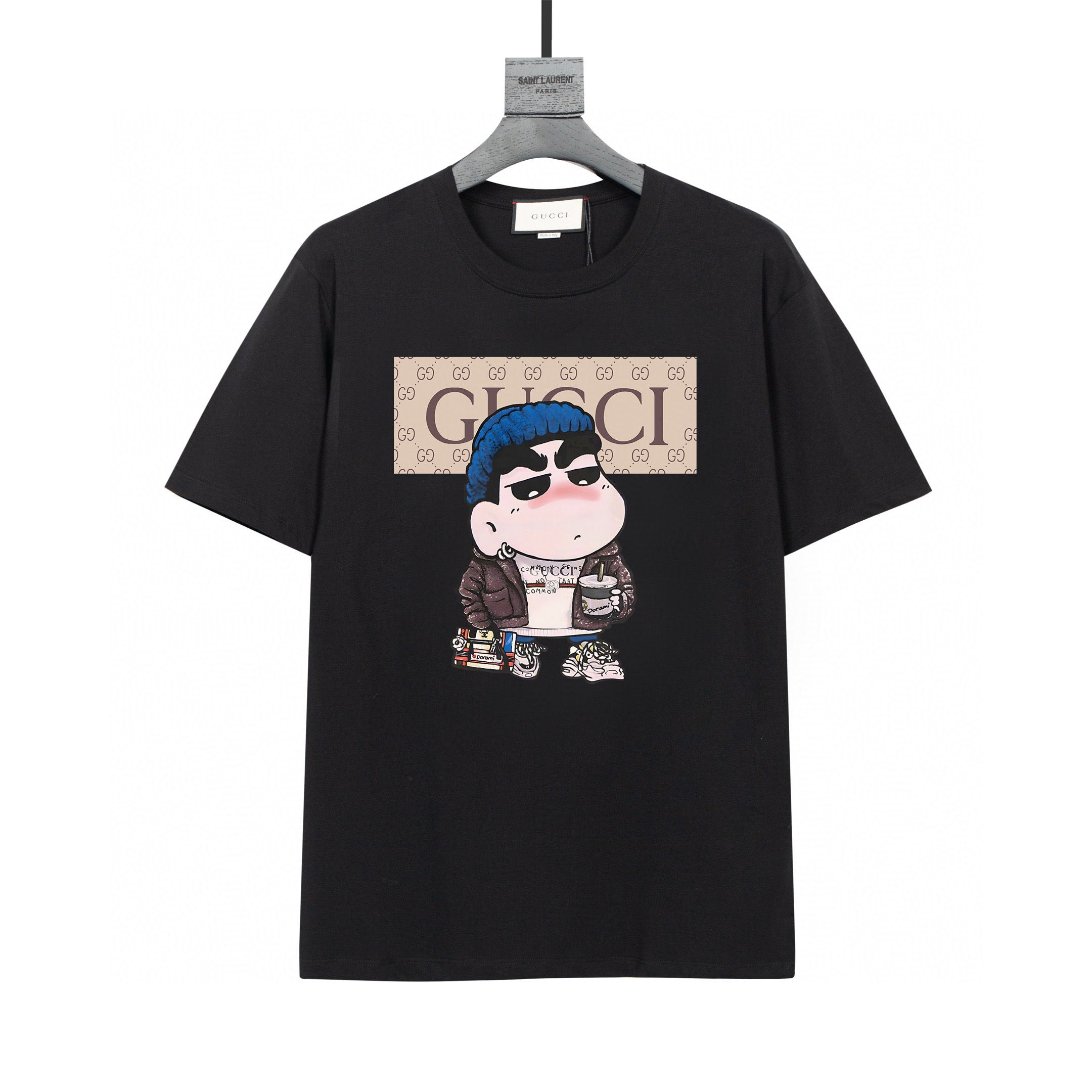 Gucci T-Shirt Without Collar 'Black' - Banlieue91