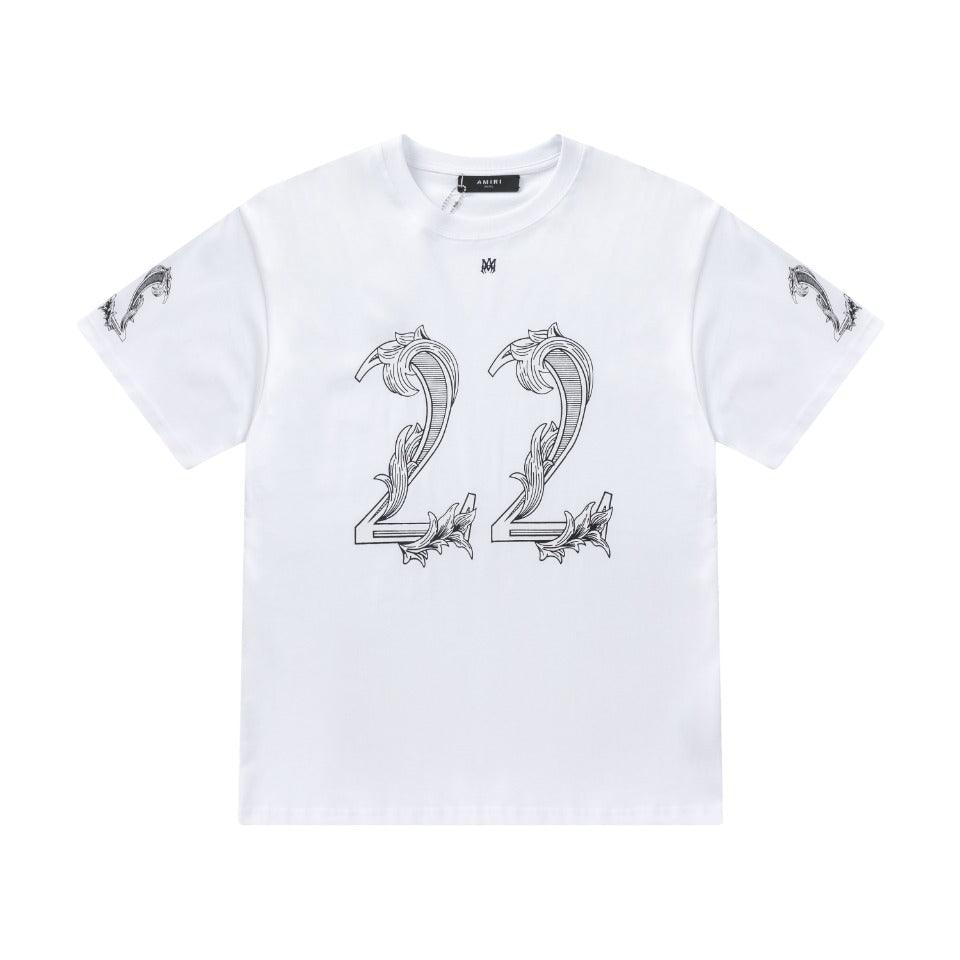 Amiri 22 White T-Shirt Without Collar - Banlieue91