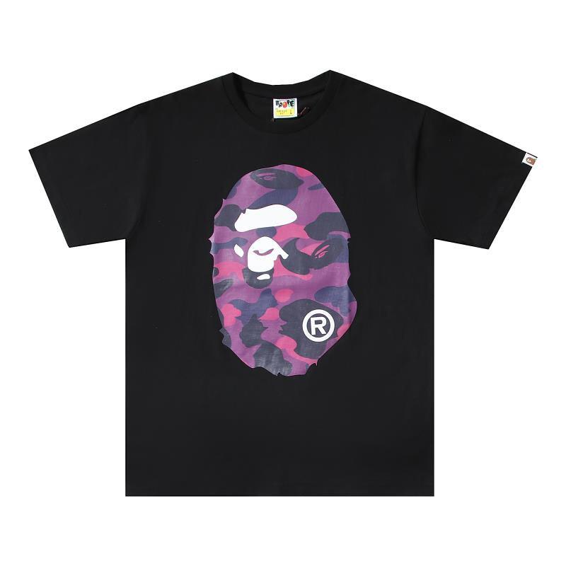 Bathing Ape Black T-Shirt without Collar - Banlieue91