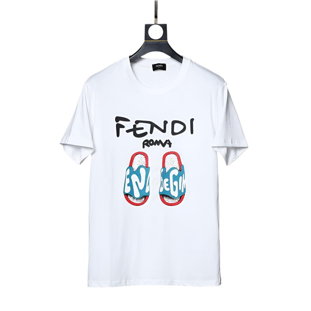 Fendi Roma T-Shirt without Collar 'White' - Banlieue91