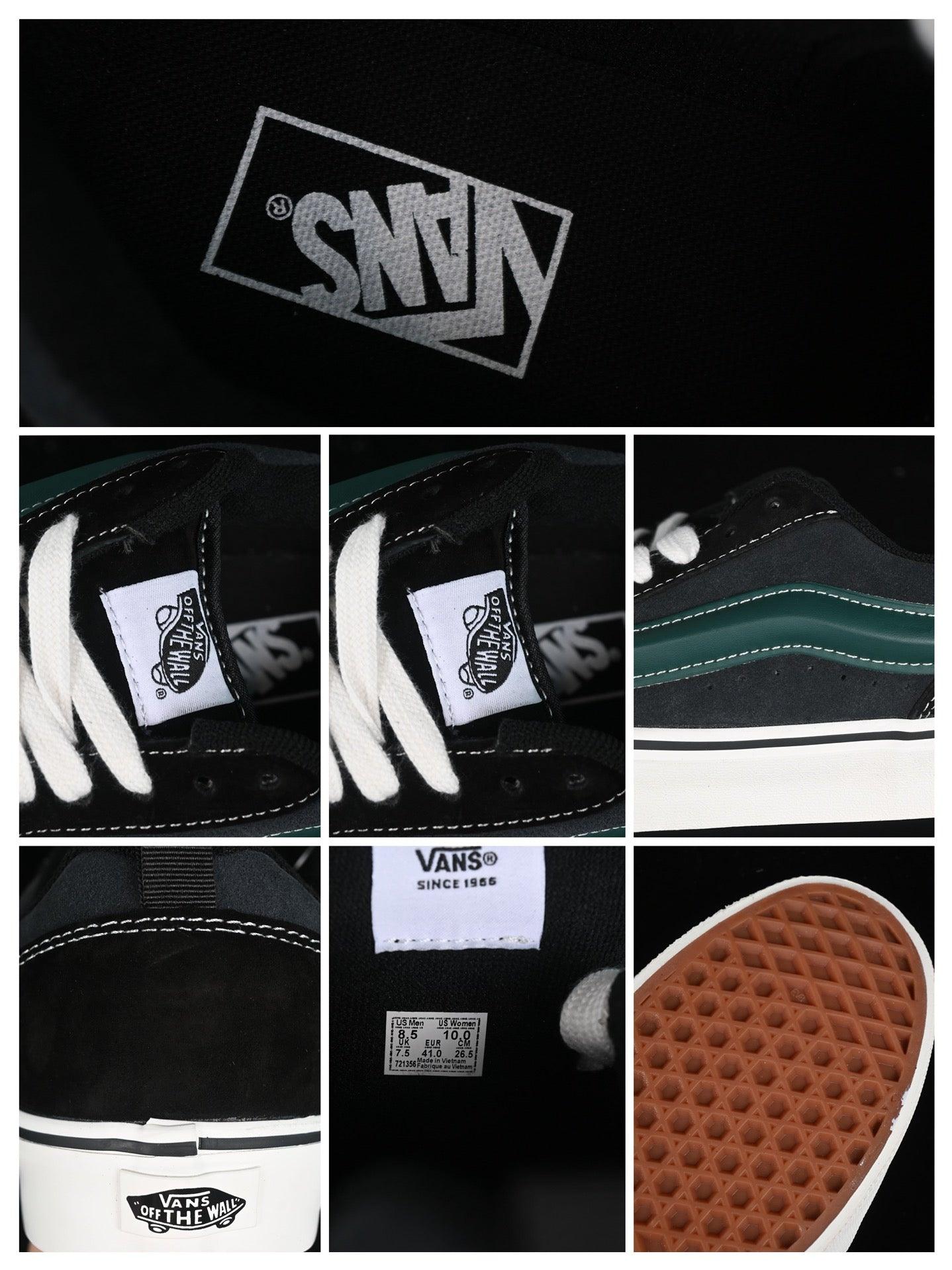 Vans Knu Skool 'Black/Grey/Green/White' - Banlieue91