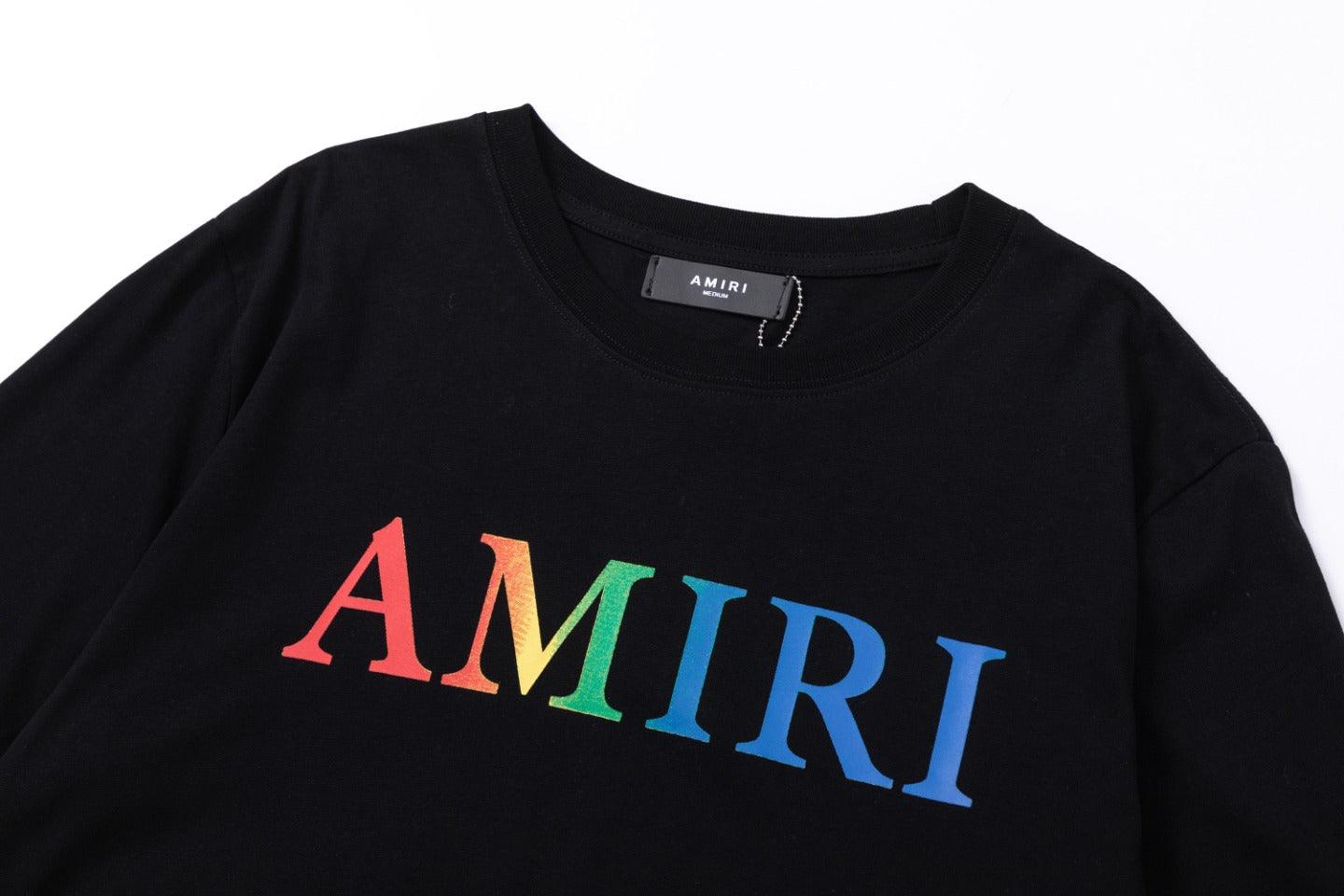 Amiri Black T-Shirt Without Collar - Banlieue91