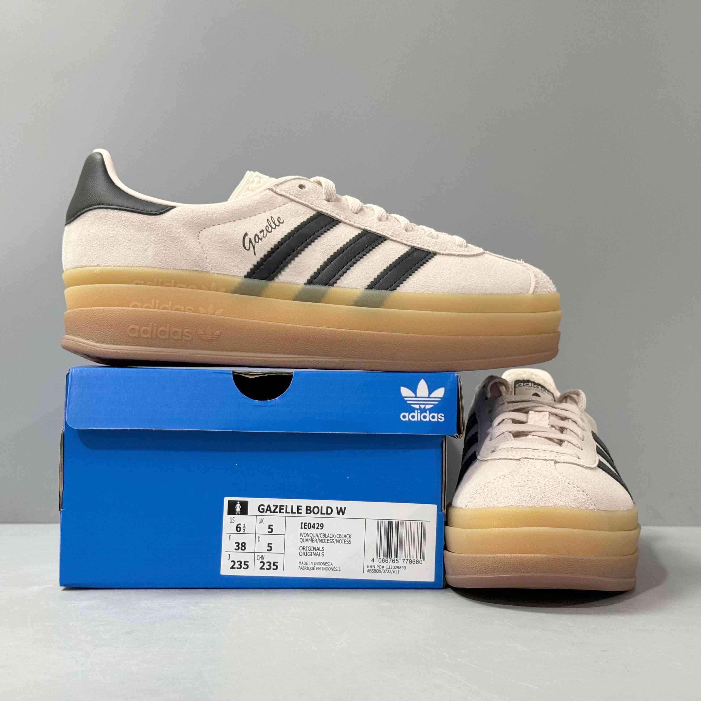 Adidas Originals Gazelle Bold 'Wonder Quartz Black Gum' - Banlieue91