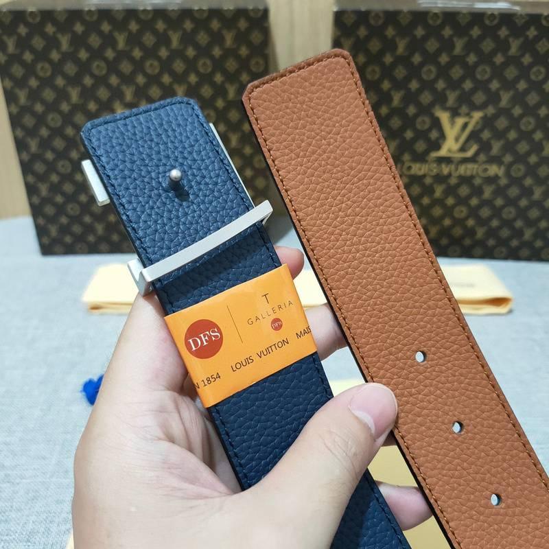 Louis Vuitton Double Belt 'Brown/Blue' - Banlieue91