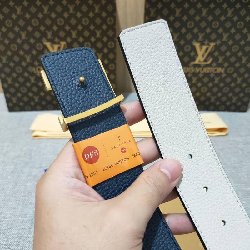 Louis Vuitton Double Belt 'White/Blue' - Banlieue91