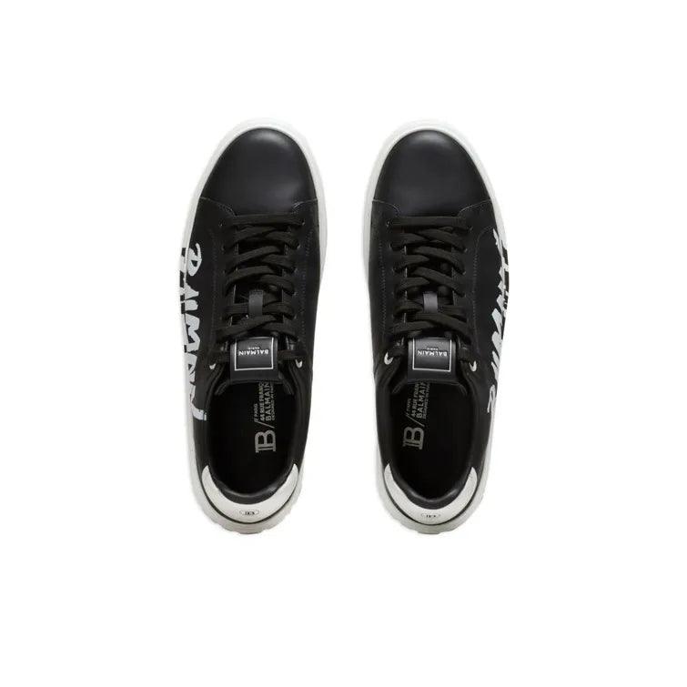 BALMAIN B Court Low-Top Sneakers 'Black/White' - Banlieue91 -