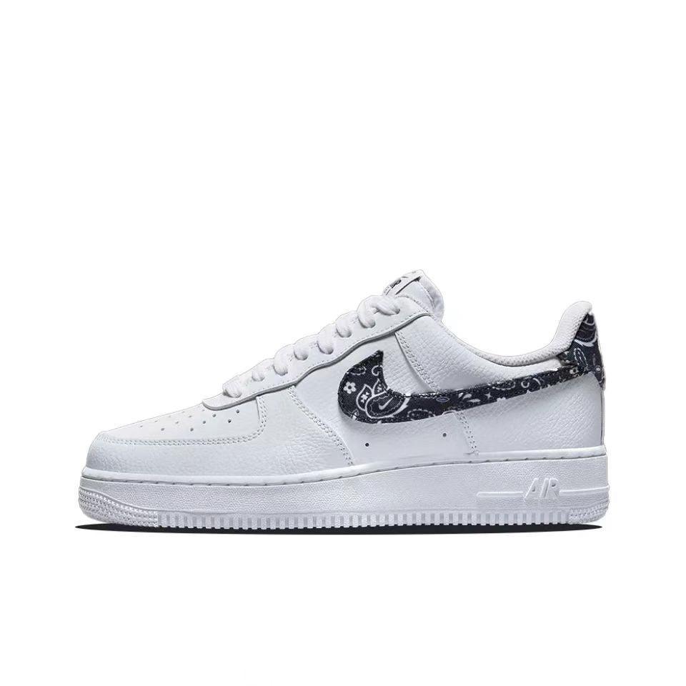 Nike Air Force 1 'Essential White Black Paisley' - Banlieue91