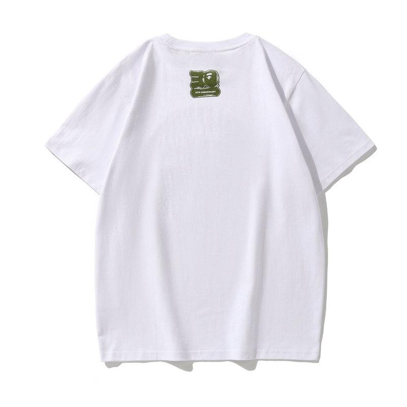 Bathing Ape White T-Shirt without Collar - Banlieue91