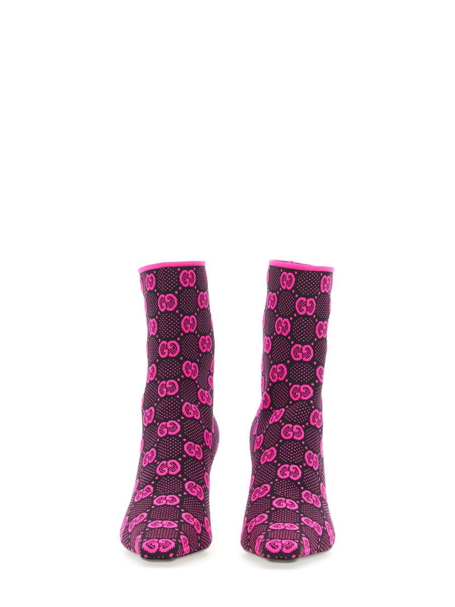 GUCCI Knit Medium Heel Boots - 7.5 cm - Banlieue91 -