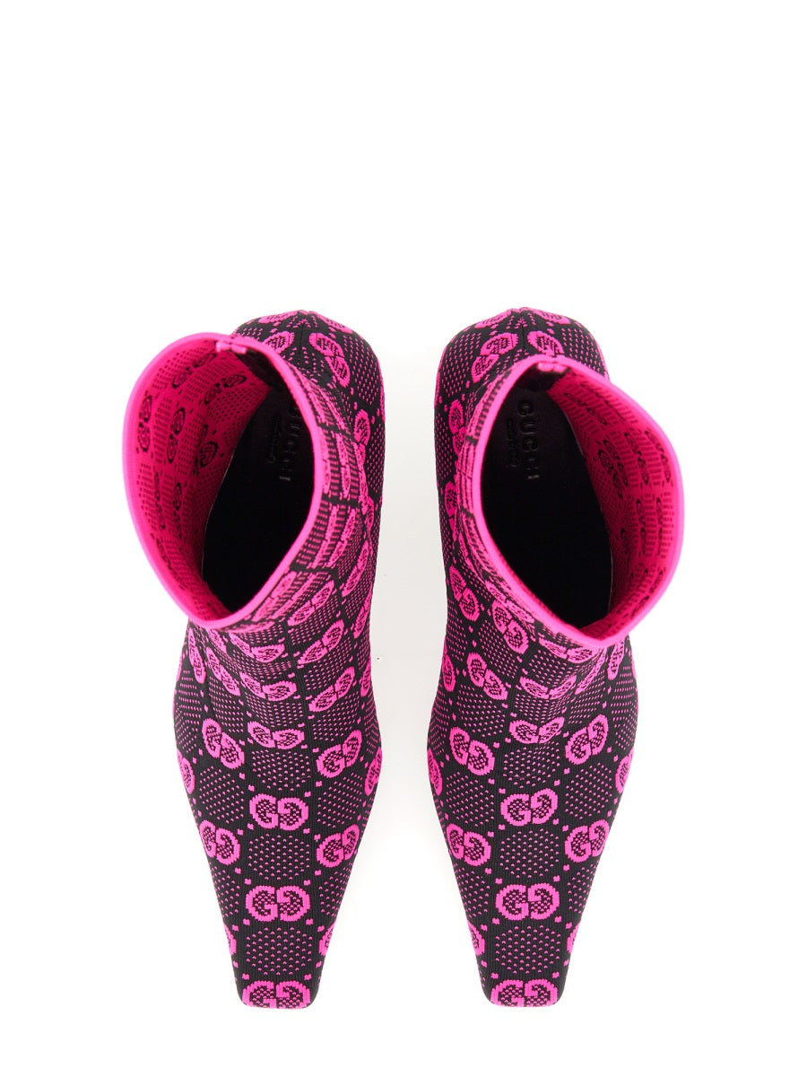 GUCCI Knit Medium Heel Boots - 7.5 cm - Banlieue91 -