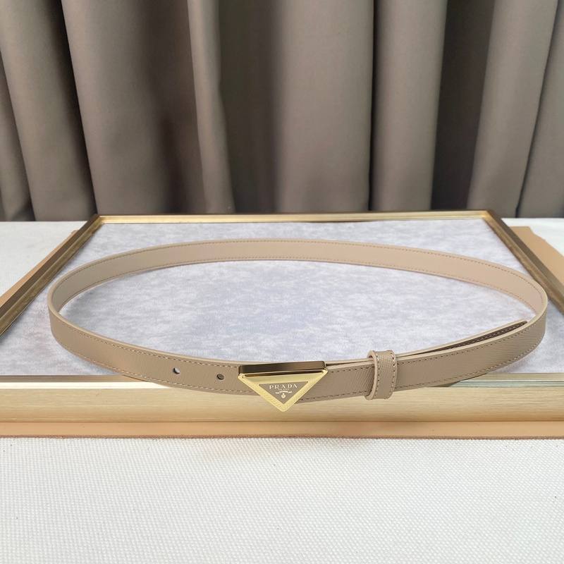 Prada Saffiano leather belt 'Sand Beige' - Banlieue91