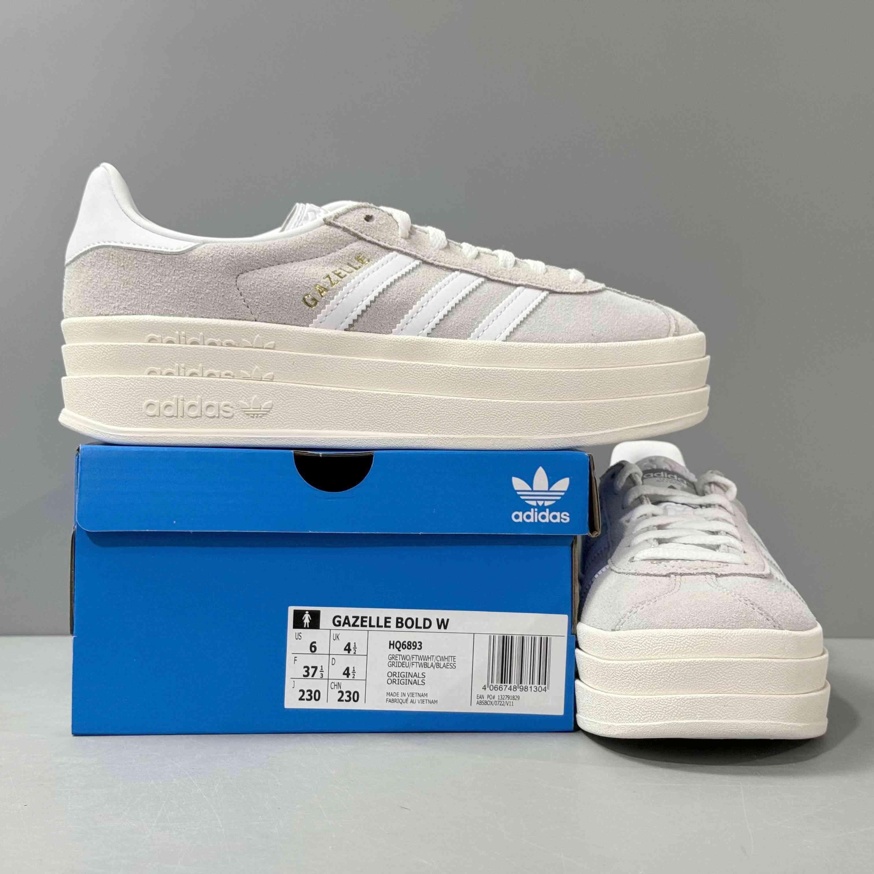 Adidas Originals Gazelle Bold 'Grey White' - Banlieue91