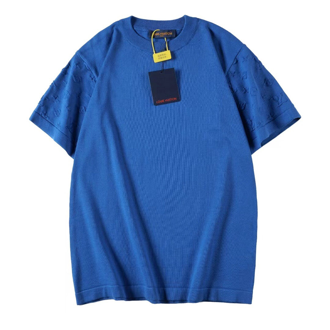 Louis Vuitton T-Shirt Without Collar 'Blue' - Banlieue91