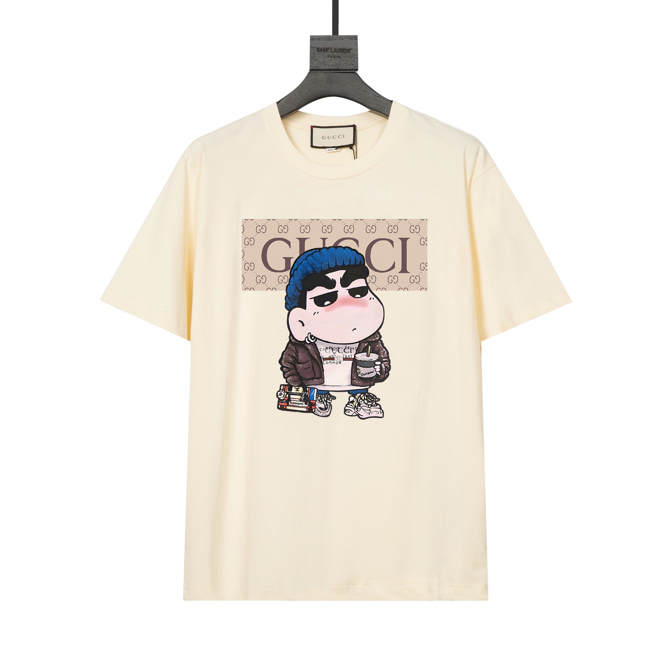 Gucci T-Shirt Without Collar 'Beige' - Banlieue91