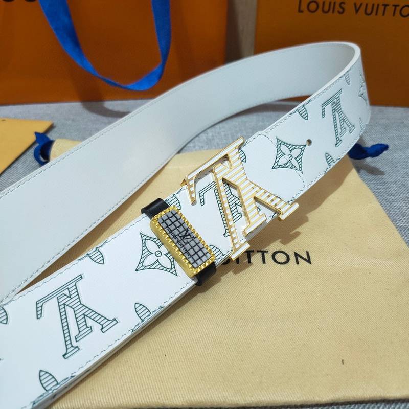 Louis Vuitton Reversible Belt 'White' - Banlieue91