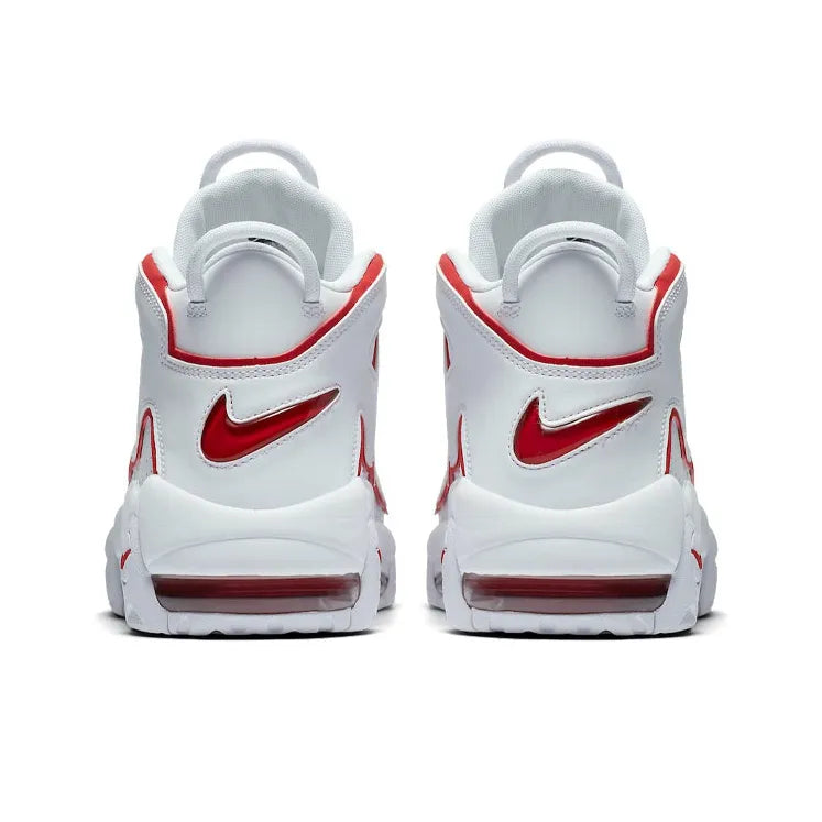 Nike Air More Uptempo White Varsity Red Outline - Banlieue91 -