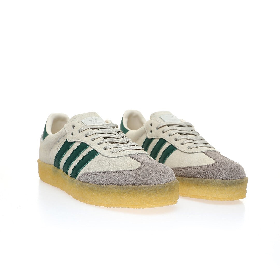 Adidas Originals Clarks 8th Street Samba By Ronnie Fieg Chalk 'White Green' - Banlieue91 -