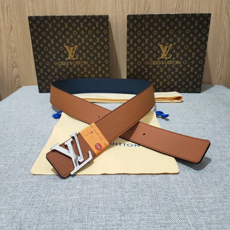 Louis Vuitton Double Belt 'Brown/Blue' - Banlieue91