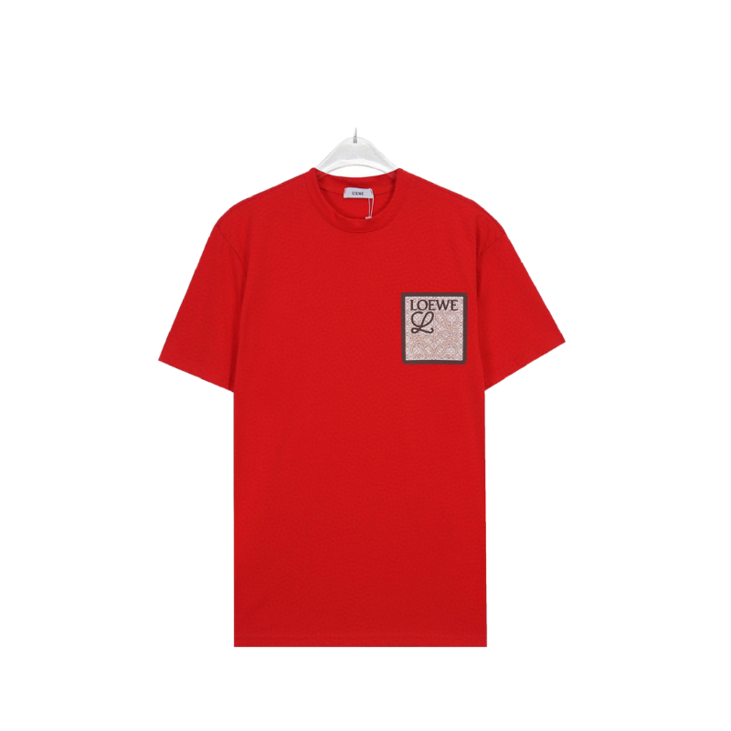 Loewe T-Shirt Without Collar 'Red' - Banlieue91