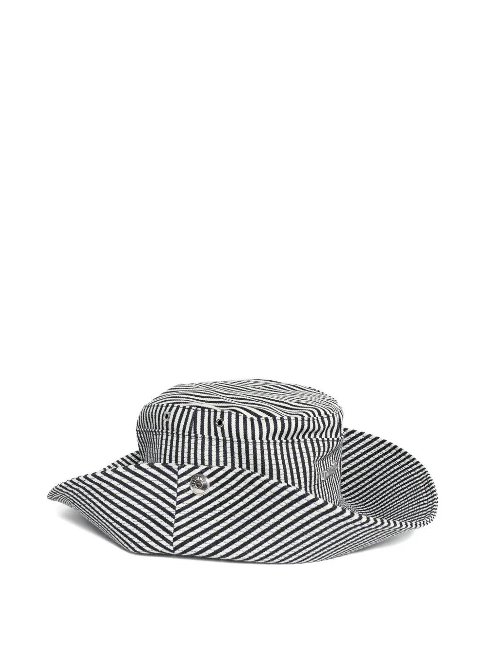 JACQUEMUS Striped Wide Brim Hat - Banlieue91 -