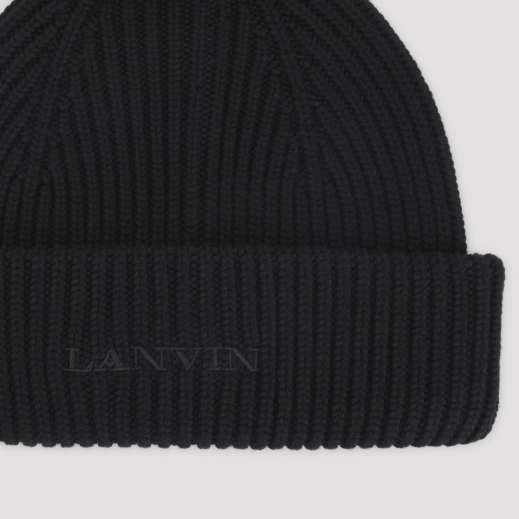 LANVIN Wool Logo Beanie Hat - FW25 - Banlieue91 -