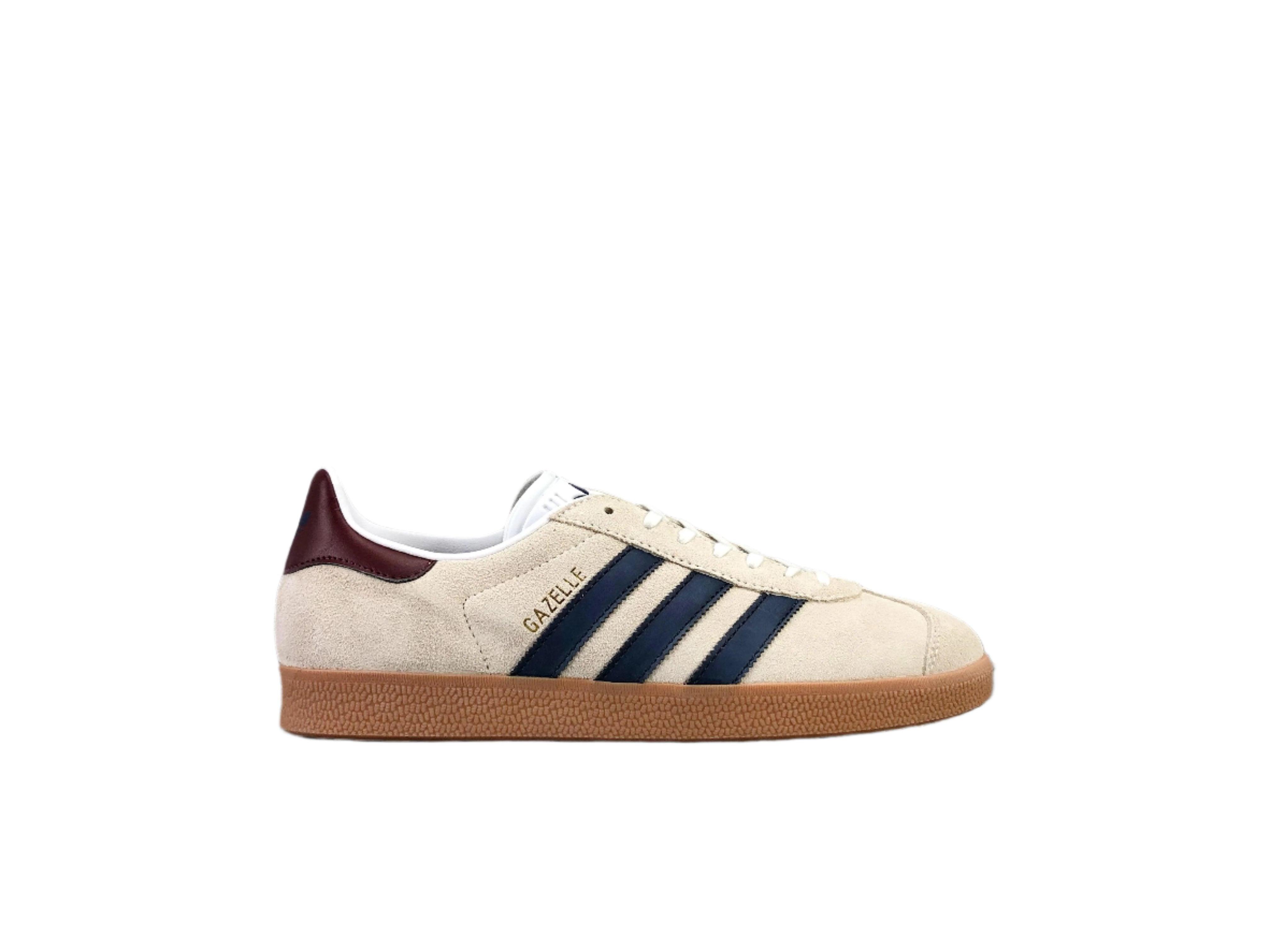 Adidas Originals Gazelle Indoor 'Beige Dark Blue Collegiate Burgundy' - Banlieue91