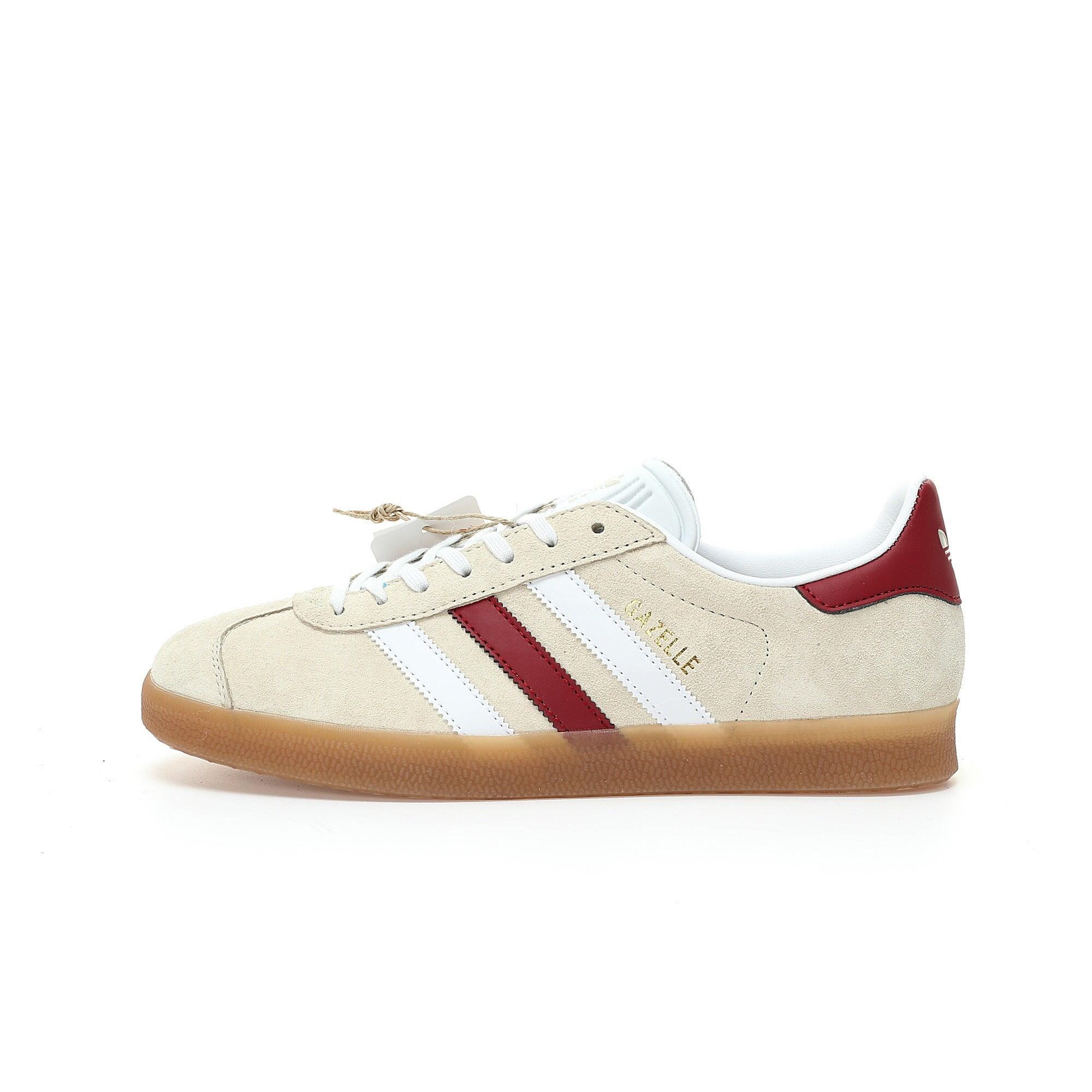 Adidas Originals Gazelle Indoor 'Aluminum Collegiate Burgundy' - Banlieue91