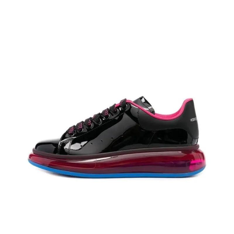 Alexander McQueen Oversized Sneaker 'Transparent Sole - Black Pink - Banlieue91
