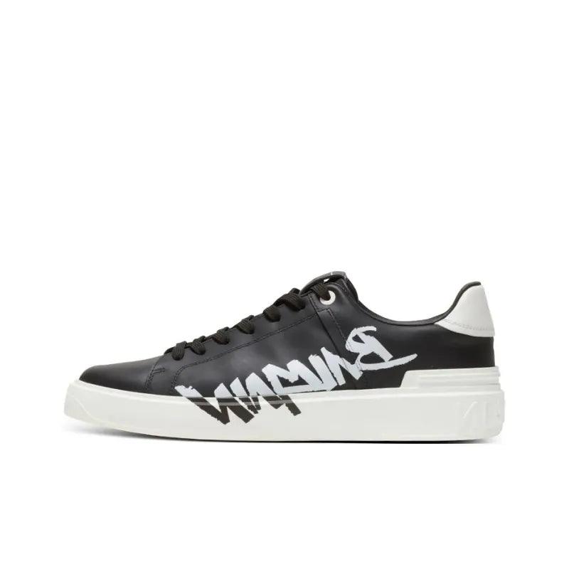 BALMAIN B Court Low-Top Sneakers 'Black/White' - Banlieue91