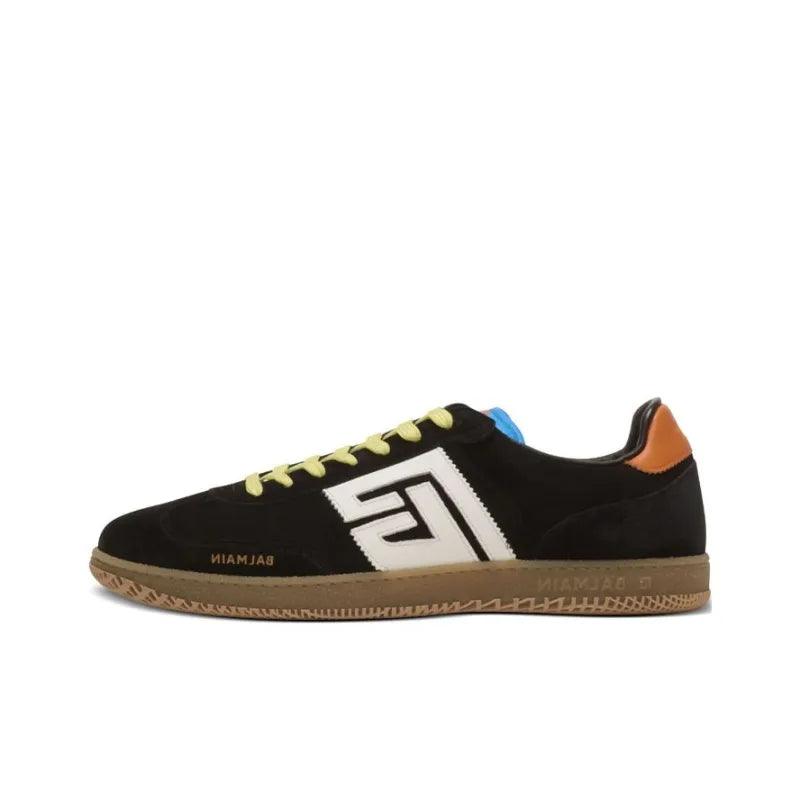 BALMAIN Logo patch Leather Sneakers - Banlieue91