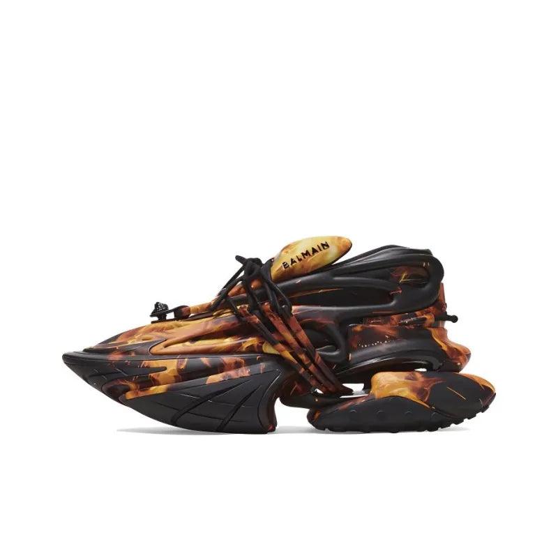 BALMAIN Unicorn Low 'Fire print' - Banlieue91