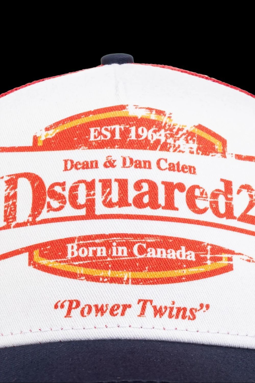 DSQUARED2 Men's Cotton Baseball Cap - FW25 Collection - Banlieue91 -