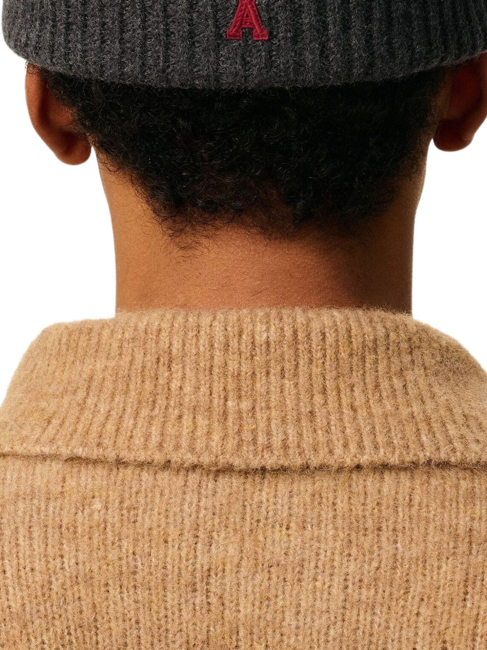 AMI PARIS Wool Beanie with Signature Heart Patch - Banlieue91 -