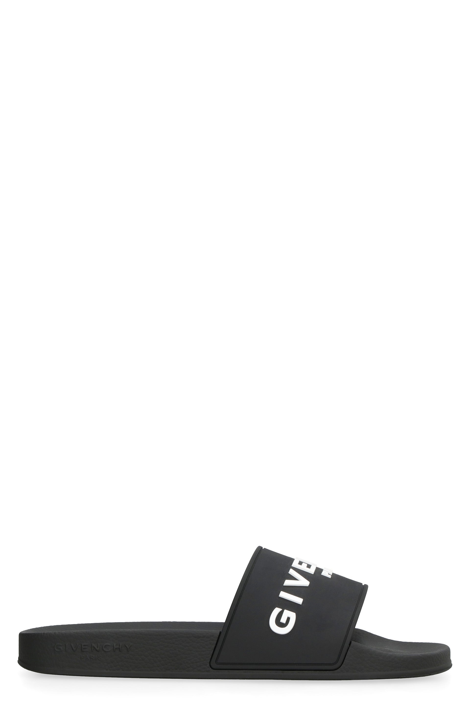 GIVENCHY Stylish Slide Sandals with Logo - 3 cm Rubber Sole - Banlieue91 -