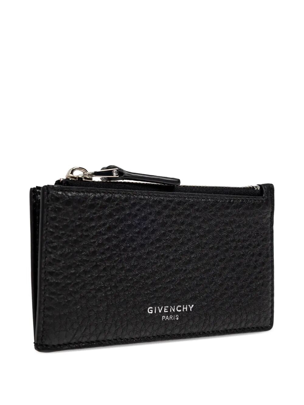 GIVENCHY Mini Grain Leather Card Holder with Zip - SS26 - Banlieue91 -