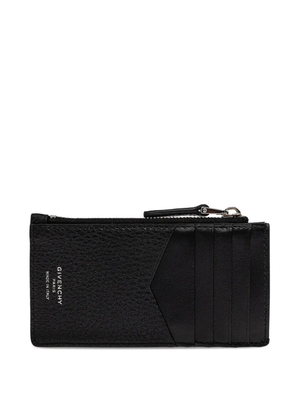 GIVENCHY Mini Grain Leather Card Holder with Zip - SS26 - Banlieue91 -