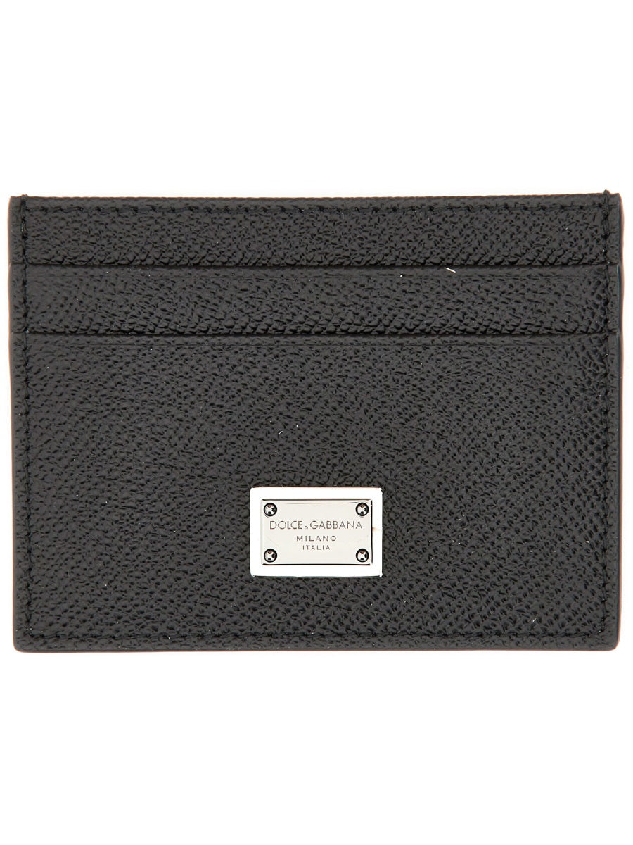 DOLCE & GABBANA Mini Calfskin Card Holder with Four Slots - Banlieue91 -