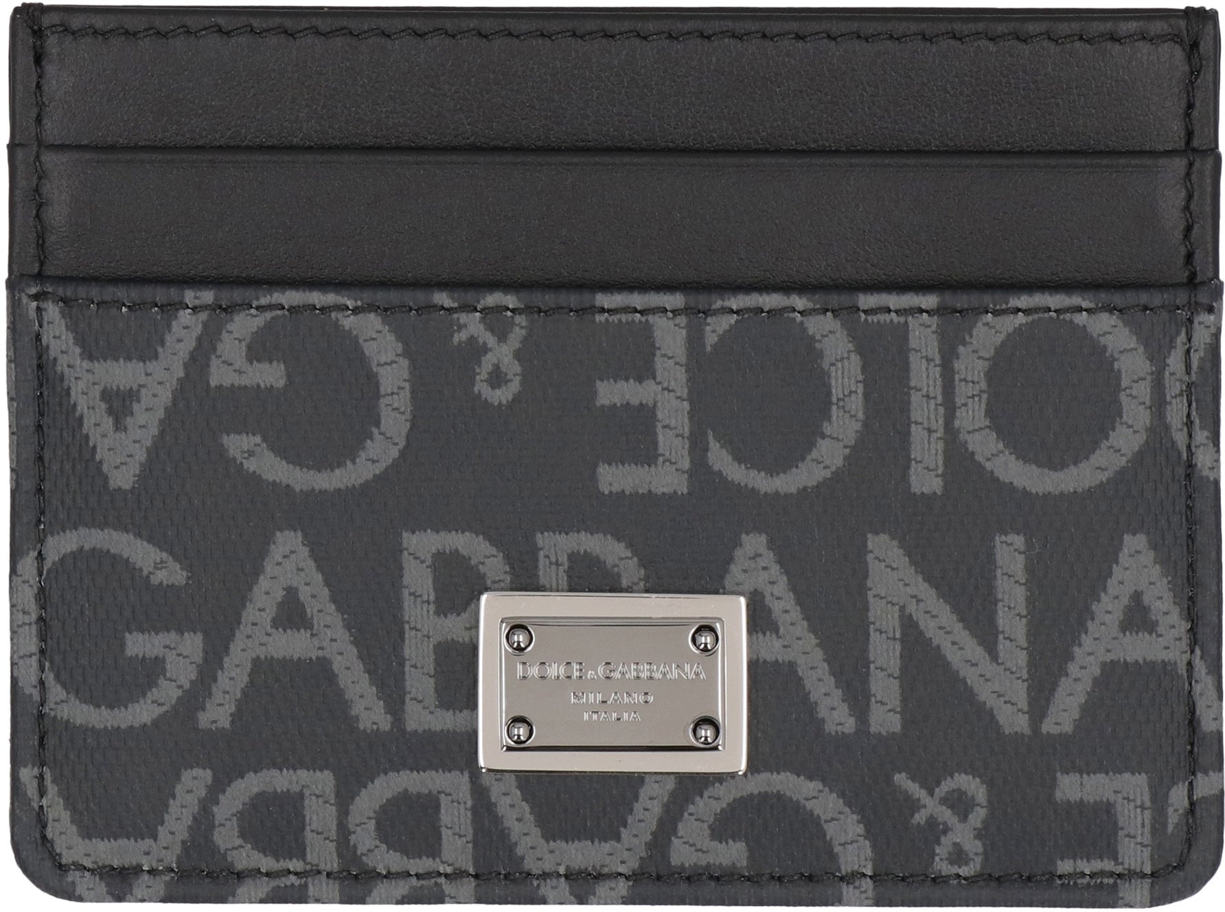 DOLCE & GABBANA Logo Detail Mini Leather Card Holder - Banlieue91 -