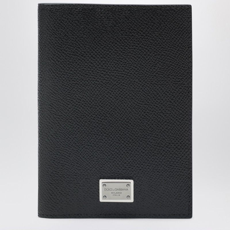 DOLCE & GABBANA Mini Passport Holder with Logo Plaque - Banlieue91 -