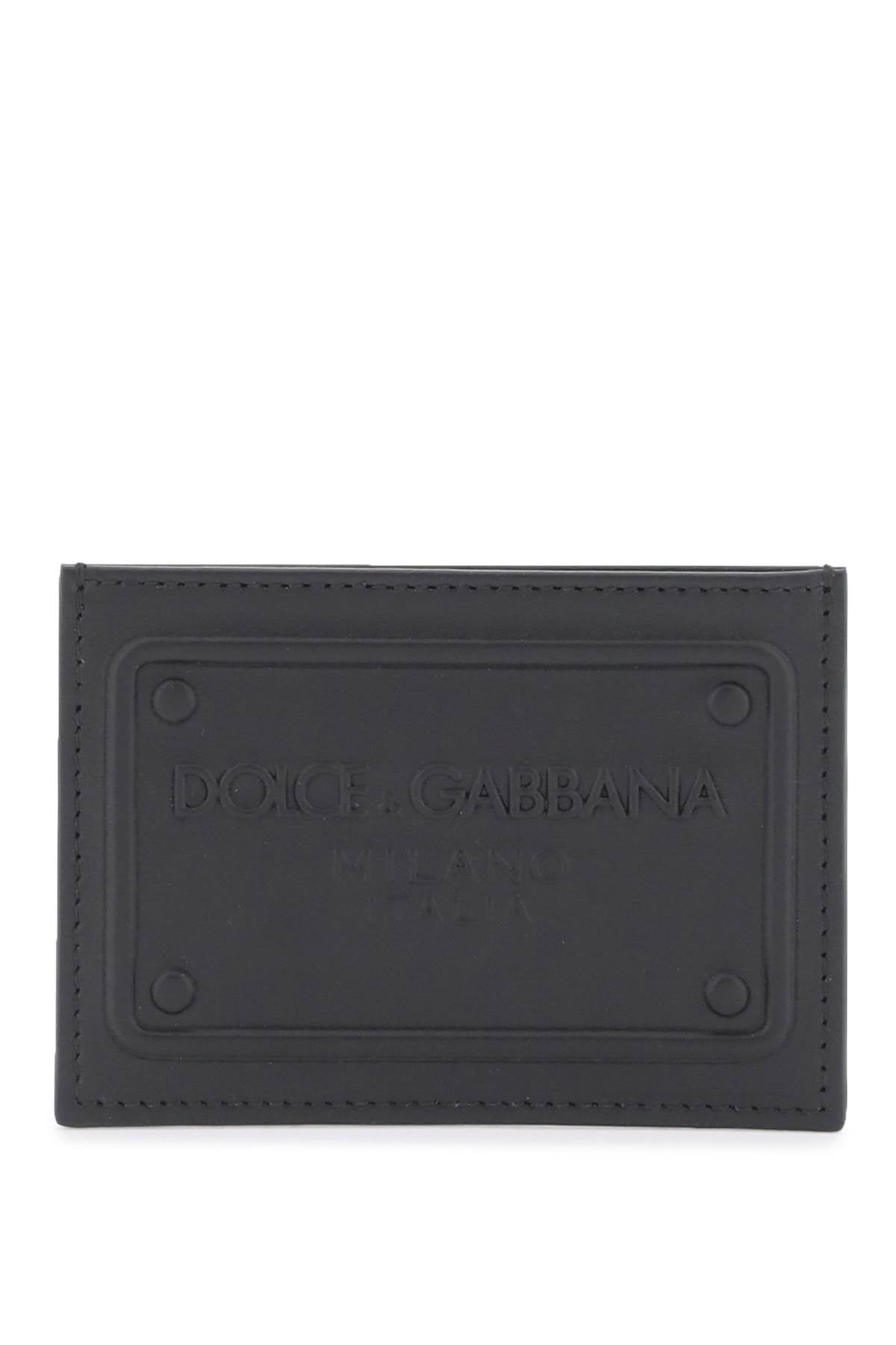 DOLCE & GABBANA Logo Detail Mini Leather Card Holder - Banlieue91 -
