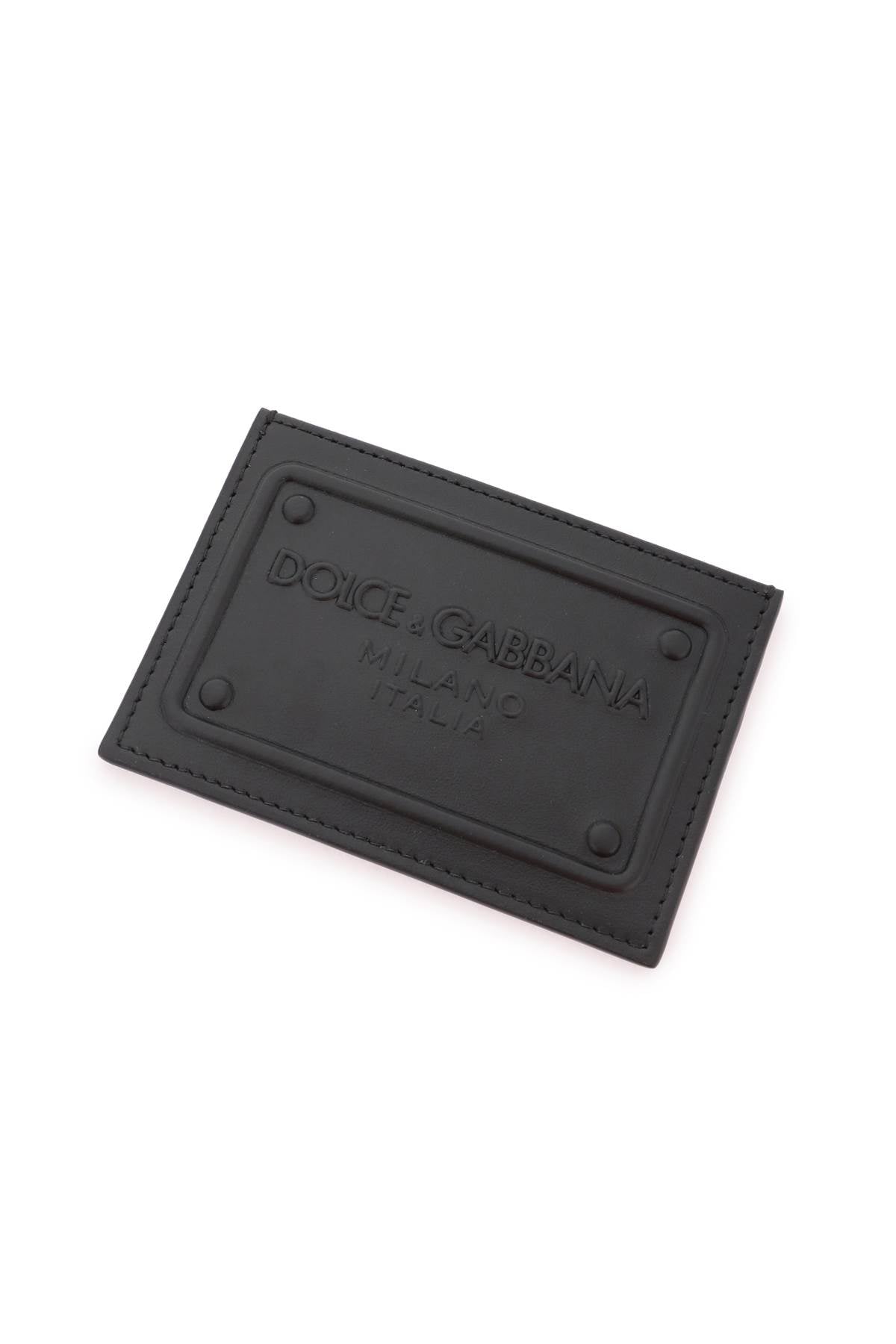 DOLCE & GABBANA Logo Detail Mini Leather Card Holder - Banlieue91 -
