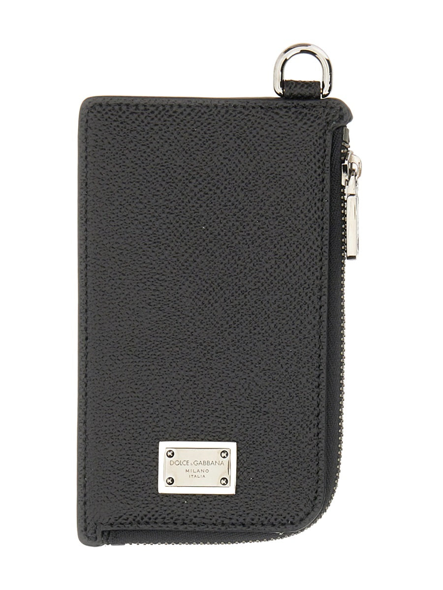 DOLCE & GABBANA Mini Logo Plaque Card Holder - Banlieue91 -