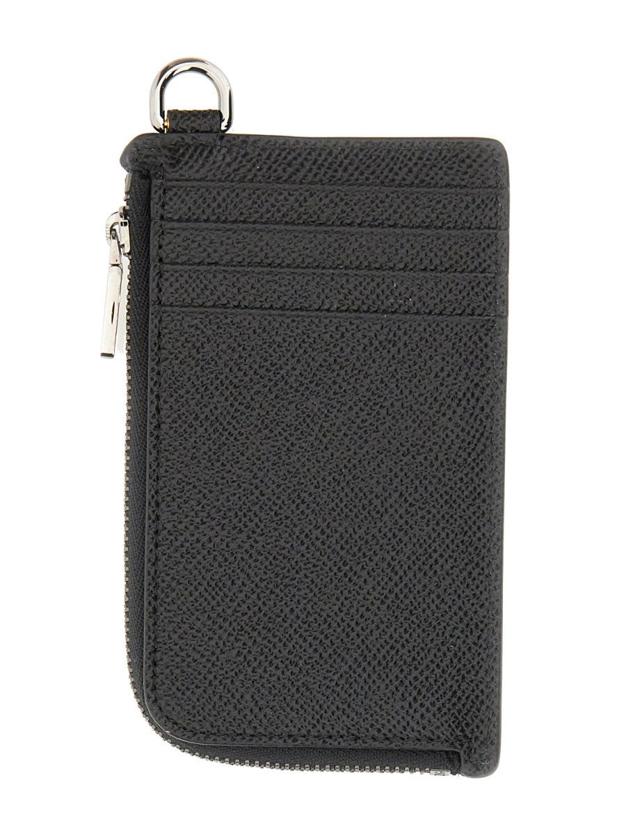 DOLCE & GABBANA Mini Logo Plaque Card Holder - Banlieue91 -