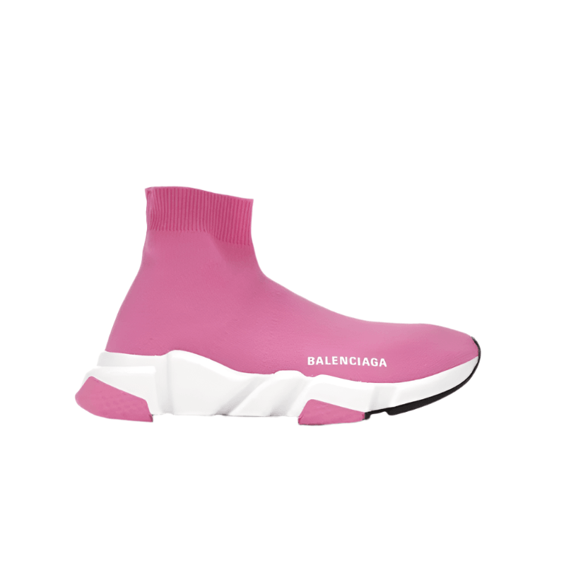 Balenciaga Speed Trainers 
Pink White - Banlieue91