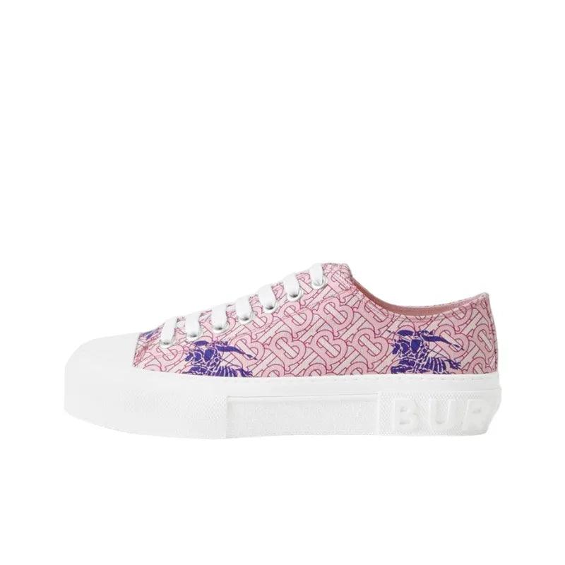 Burberry EKD Monogram Pattern Flatform Pink - Banlieue91