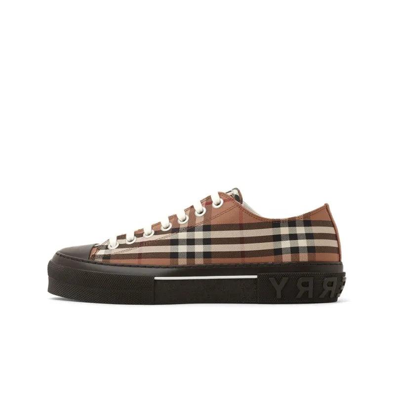 Burberry Vintage Check Lace Up Sneaker Beige Brown - Banlieue91