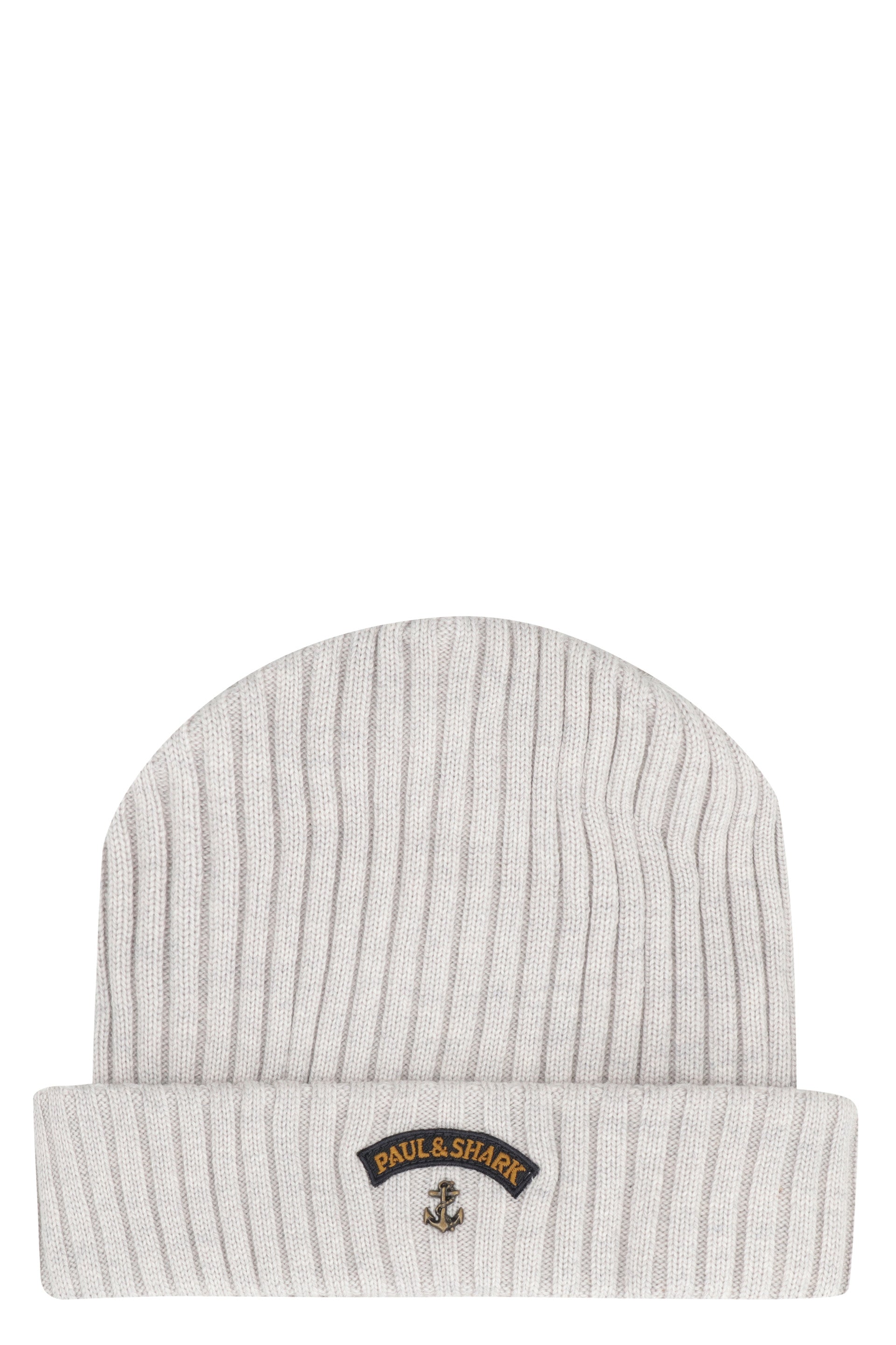 PAUL & SHARK Ribbed Wool Beanie with Front Logo Detail - Banlieue91 -