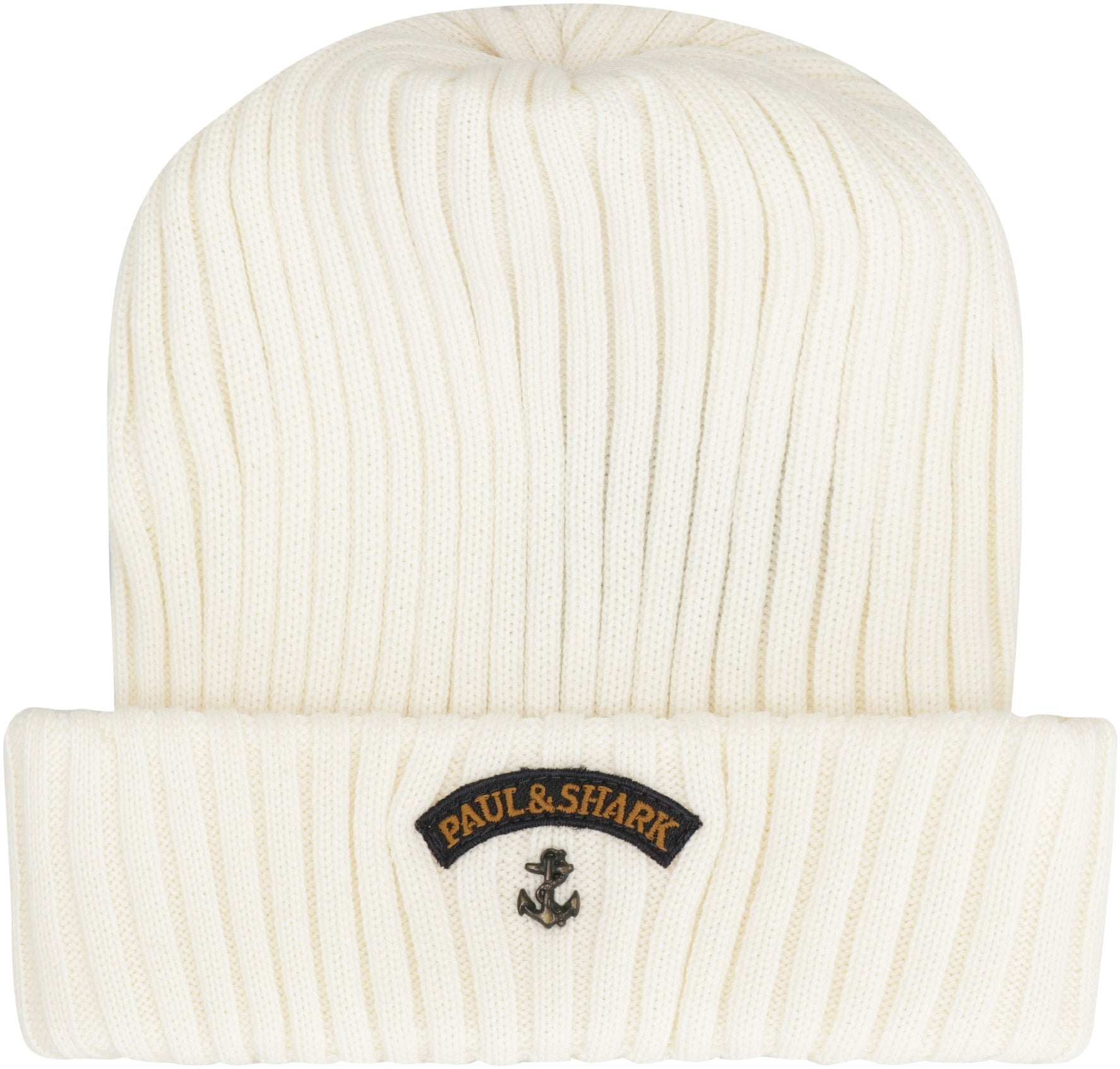 PAUL & SHARK Ribbed Wool Beanie with Front Logo Detail - Banlieue91 -