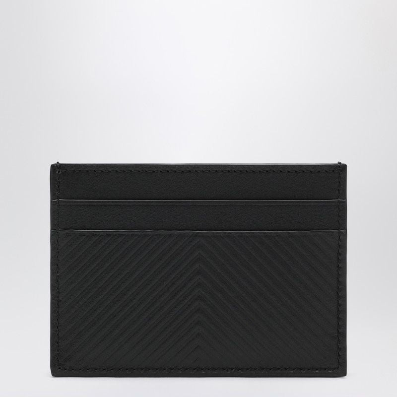 LOEWE Mini Textured Chevron Leather Cardholder - Banlieue91 -