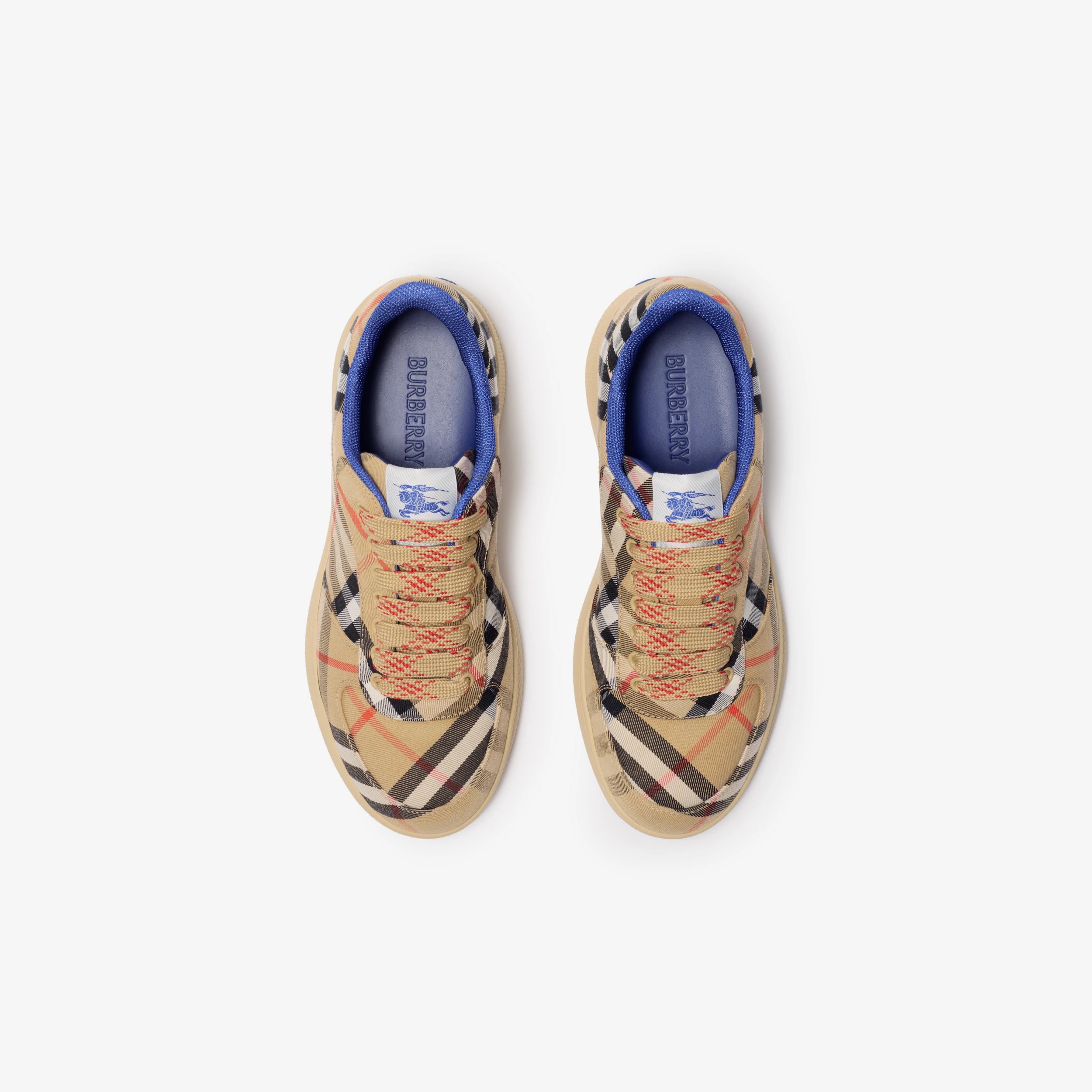 Burberry Men's Terrace Check Low Top Sneakers - Banlieue91 -